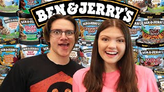 Trying Every Ben and Jerry's Ice Cream Flavor!