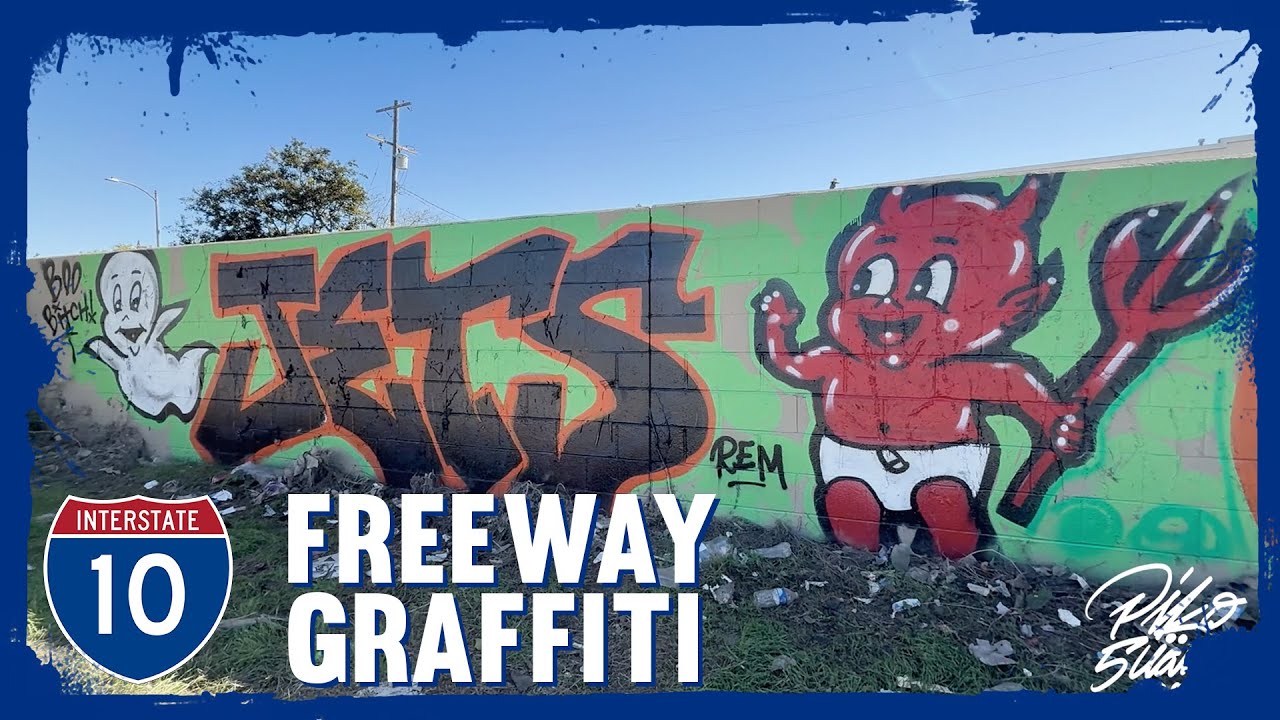 MILES OF GRAFFITI - Crushing the 10 Freeway in Los Angeles (Part 6)