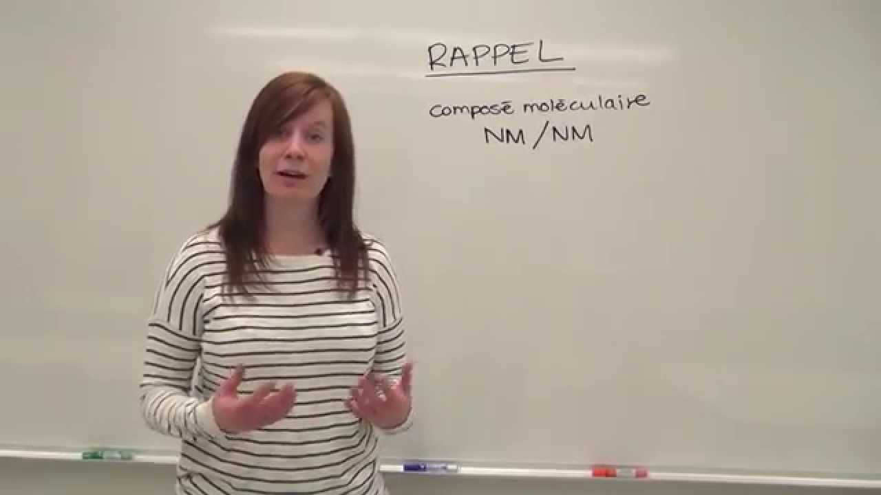 Nomenclature des composés moléculaires