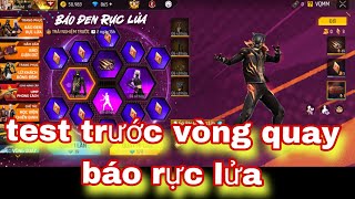 test trước vòng quay báo rực lửa gói báo đen rực lửa và gói báo neon hành động mèo cào