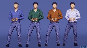 Asian Male Character 3D Available In Unity Asset store
