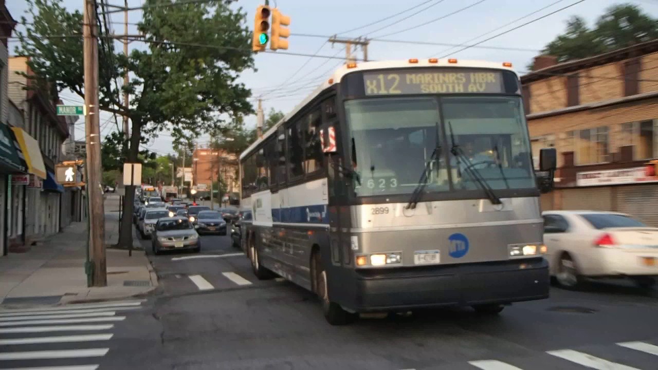 MTA New York City Bus MCI D4500 2899 on the x12 - YouTube