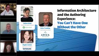 DITA Day 2021 Part 4   'Information Architecture' with Sabine Ocker and Magda Caloian