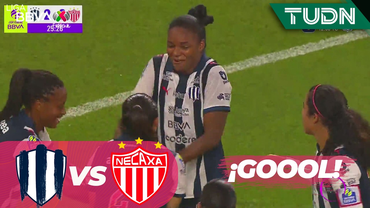 ¡Rayadas aumenta su ventaja! Rayadas 2-0 Necaxa| Liga MX Femenil - Jornada 8 Apertura 2026 | TUDN
