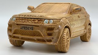 Wood Carving  Range Rover Evoque Overfinch 2013  Woodworking Art