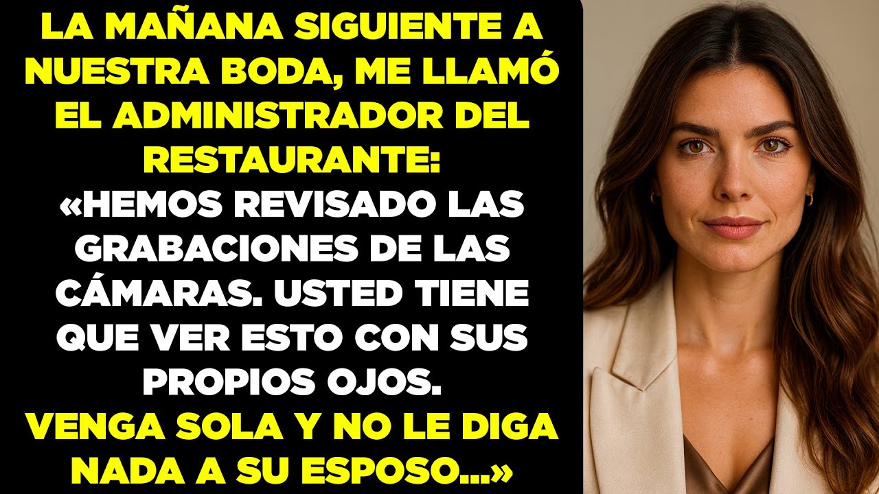 Me llamaron del restaurante: «Tiene que ver la grabación. Venga sola y no le diga nada a su marido».