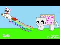 Nyan cat en el arcoiris de Painter Cat
