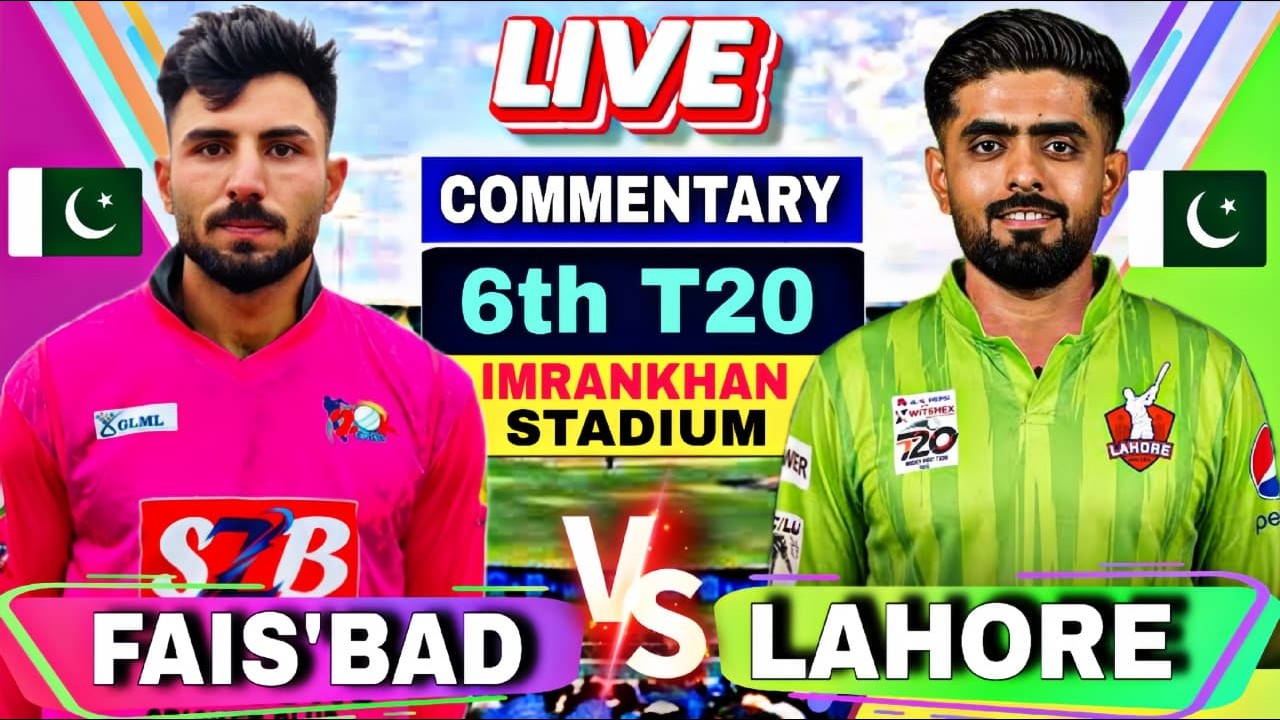 🔴National T20:Lahore Whites vs Faisalabad | 6th T20 | Scores and Commentary | Faisalabad vs Lahore