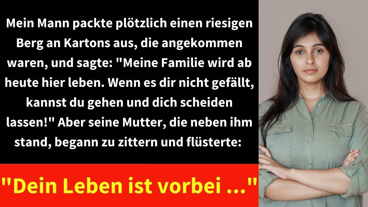 Mein Mann packte plötzlich einen riesigen Berg an Kartons aus, die angekommen waren, und sagte