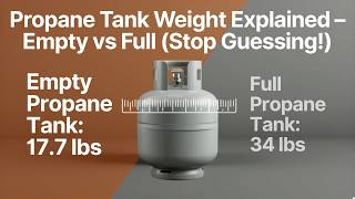 Propane Tank Weight Explained – Empty vs Full (Stop Guessing!)