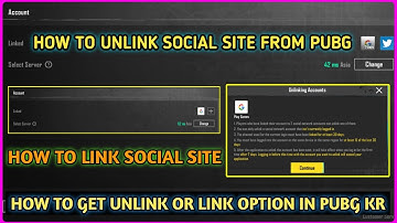 How to link & Unlink/Remove Facebook From Pubg KR | How to Unlink Pubg kr Account (Twitter & Google)