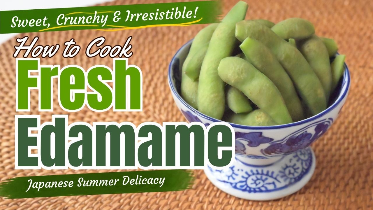 How Japanese People Cook Fresh Edamame | Sweet & Perfectly Crunchy