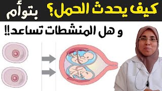 كيف يحدث الحمل بتوأم❓و ما هو دور منشطات التبويض ⚠️ 👌👶👶|د. ريهام الشال