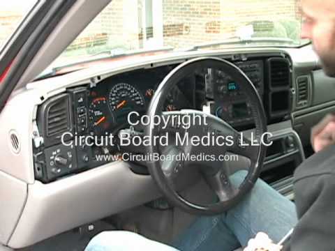 How to Remove and Repair A Chevy or GMC Instrument Cluster ... 1990 gmc fuse box 