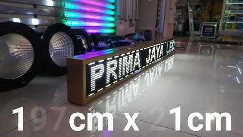 LED Running Teks Putih - Prima Jaya LED