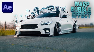 WARP BUBBLE CAR EFFECT Tutorial - After Effects