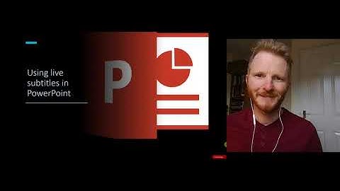 Using live subtitles in PowerPoint
