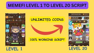 Memefi Level 1 to level 20 Script | Memefi Unlimited Coins screenshot 3