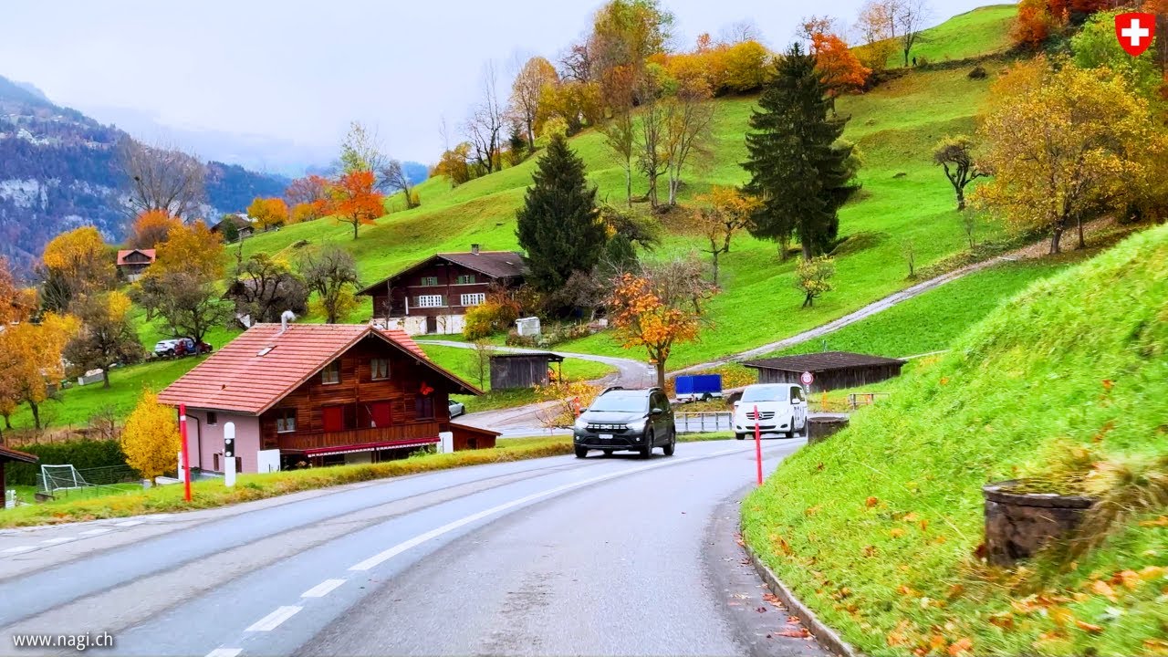 The Most Beautiful Autumn Colors of Switzerland 🇨🇭 Driving in Thun Region | #swiss
