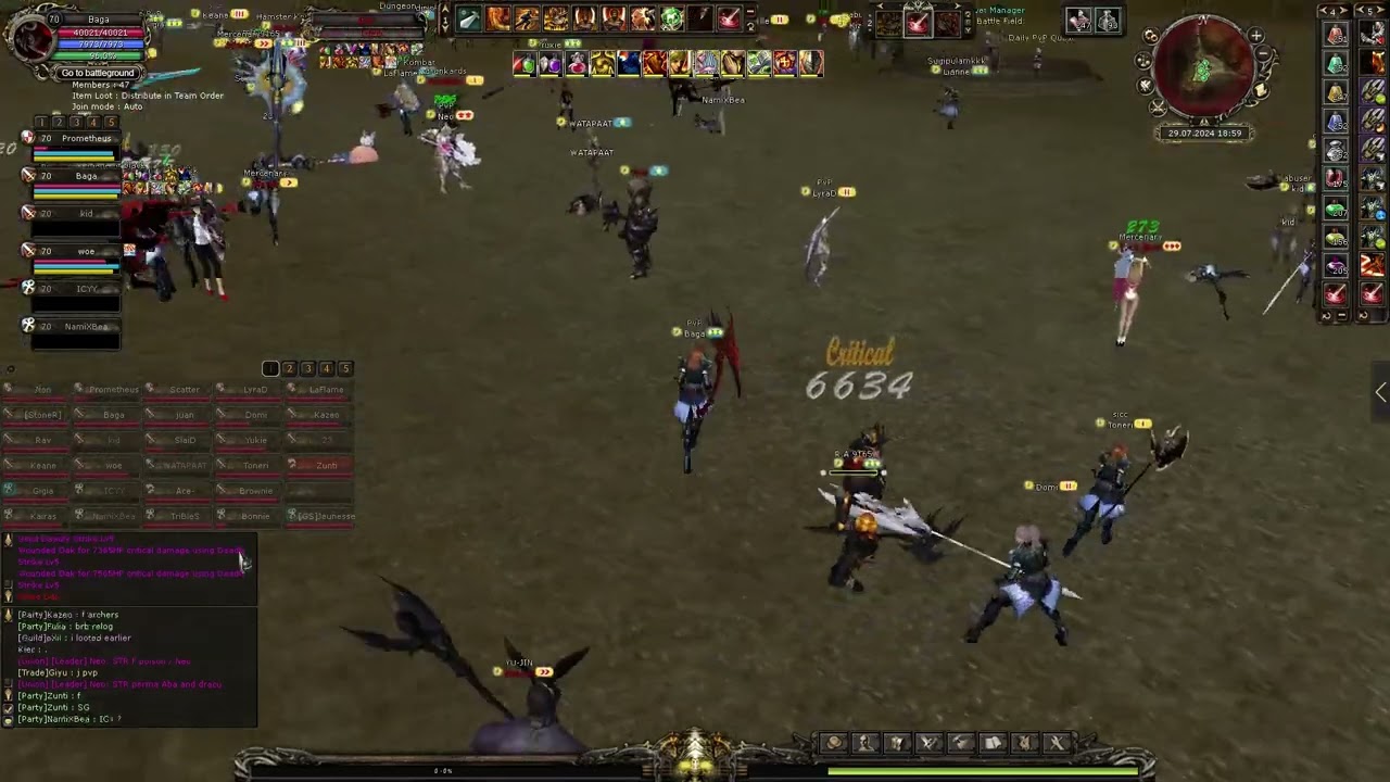 Shaiya Carpatic Defeating the UOF foreigners who talk a lot and don't play at all!