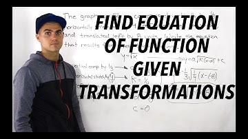 MHF4U (Unit 1, Test 2, Communication Section, Question 2) - find equation given transformations
