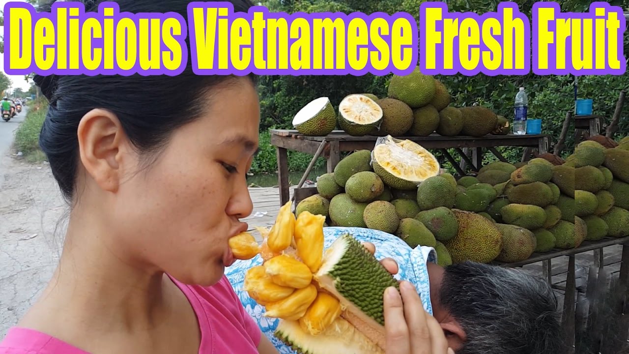 Vietnam Street Food - Delicious Vietnamese Fresh Fruit Jackfruit / Mit To Nu | Street Food And Travel