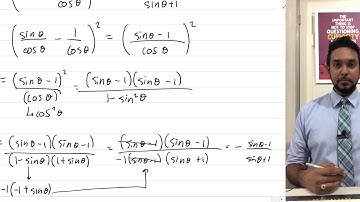 CSEC Add Maths - Past paper solutions for trig proofs