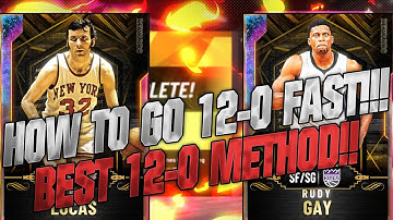 NBA2K20 - FASTEST WAY TO GO 12-0 IN MYTEAM!! BEST NEW METHOD TO WIN EVERY GAME!! MATCHUP WITH BUMS!!
