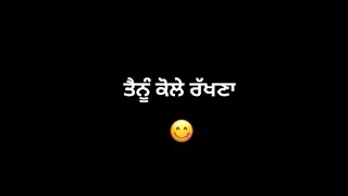 Hello Makhna Amrit Maan Black Background Status / Punjabi Black Screen Status #technicalbatth 