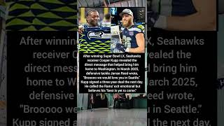 Cooper Kupp Shares the DM That Led Him to Seattle #CooperKupp #Seahawks#SuperBowl#NFL#Jarran #artist