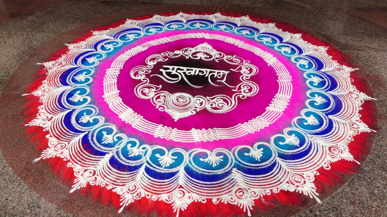 most easy creative Rangoli जो आप भी बना सकते हो