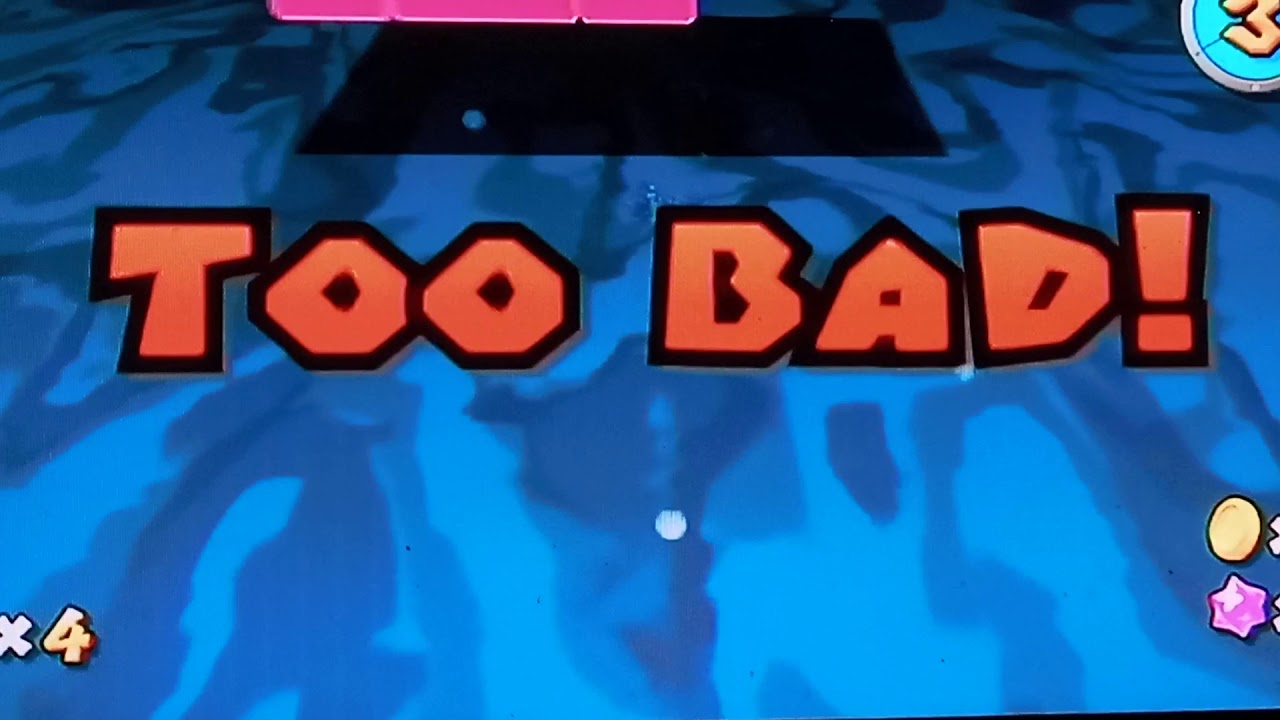 Super Mario Galaxy 2 Poison swamp and quicksand deaths