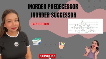 INORDER PREDECESSOR AND INORDER SUCCESSOR  || CS & IT