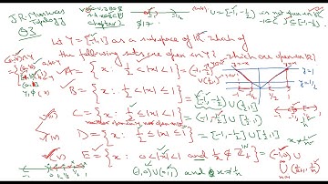 14 Subspace topology: Question 3, J R Munkres, Chapter 2 continued...