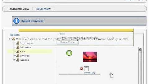 Joomla 1.5 Tutorial - How to use a media manager?
