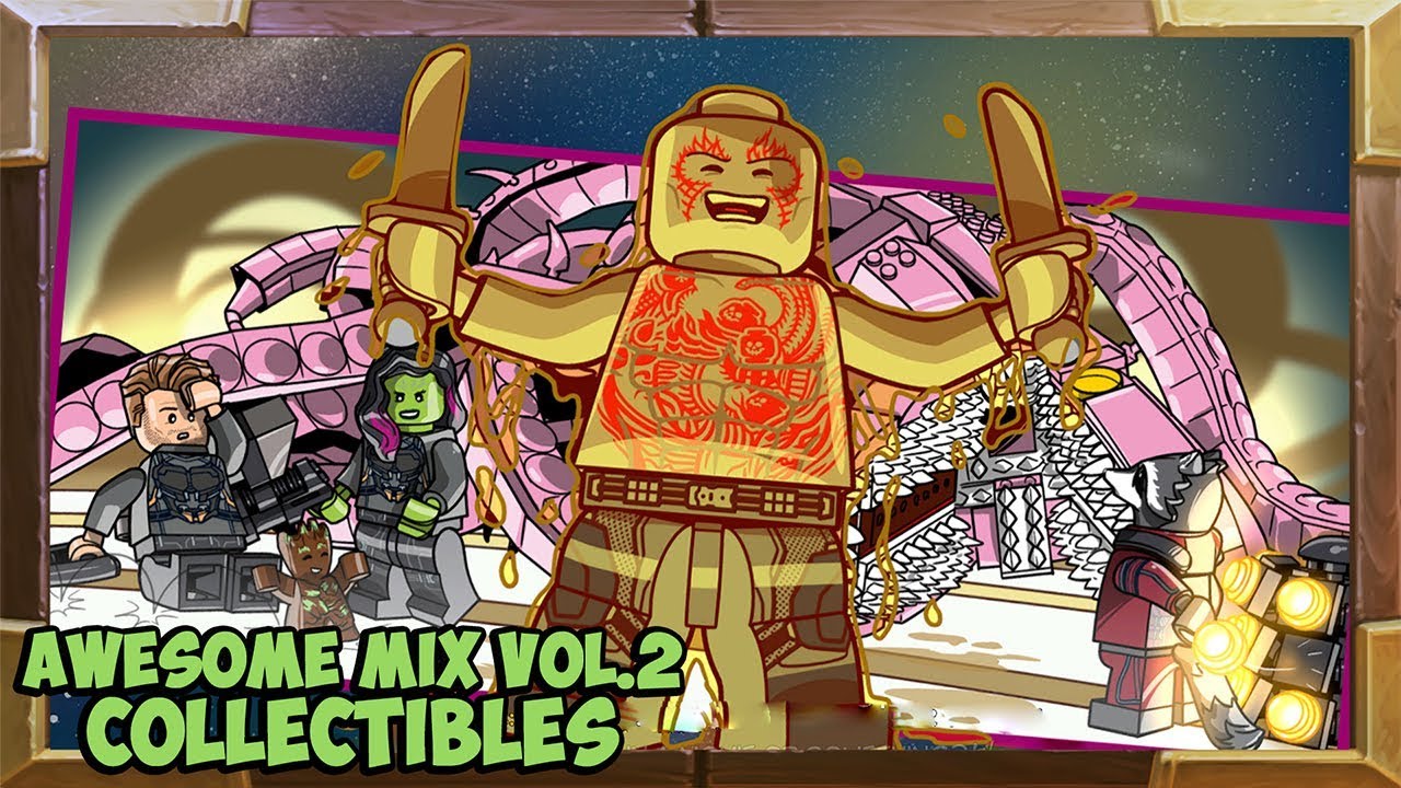 Lego Marvel Super Heroes 2 Dlc Awesome Mix Vol 2 100 Guide All Collectibles Youtube