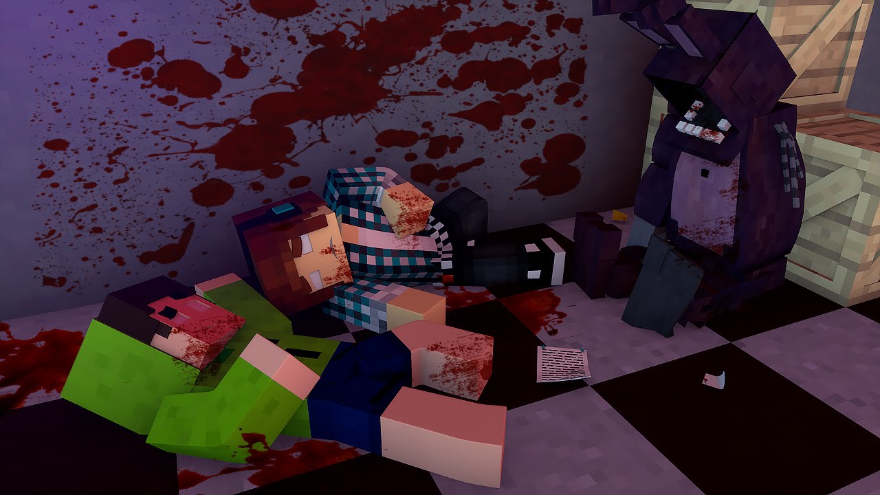 Minecraft TERROR : Mortos No Five Nights at Freddy's 2 