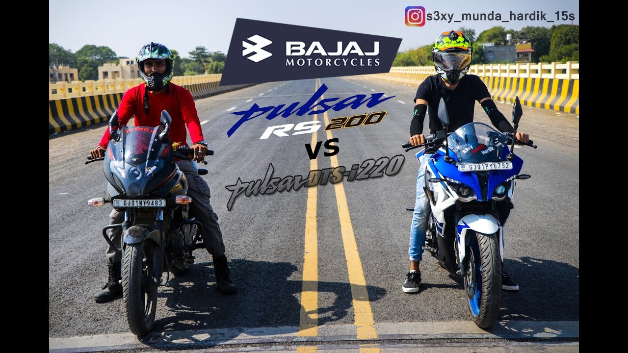 2018 DRAG RACE Pulsar RS 200 VS Pulsar 220F RACE