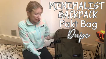 MINIMALIST backpack review | EXTREME MINIMAL price tag compared with PAKT BAG| One Bag!
