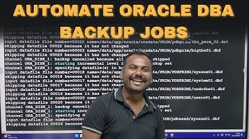 How to automate Oracle DBA Backup Jobs  |Real-Life Experience by Ankush Sir