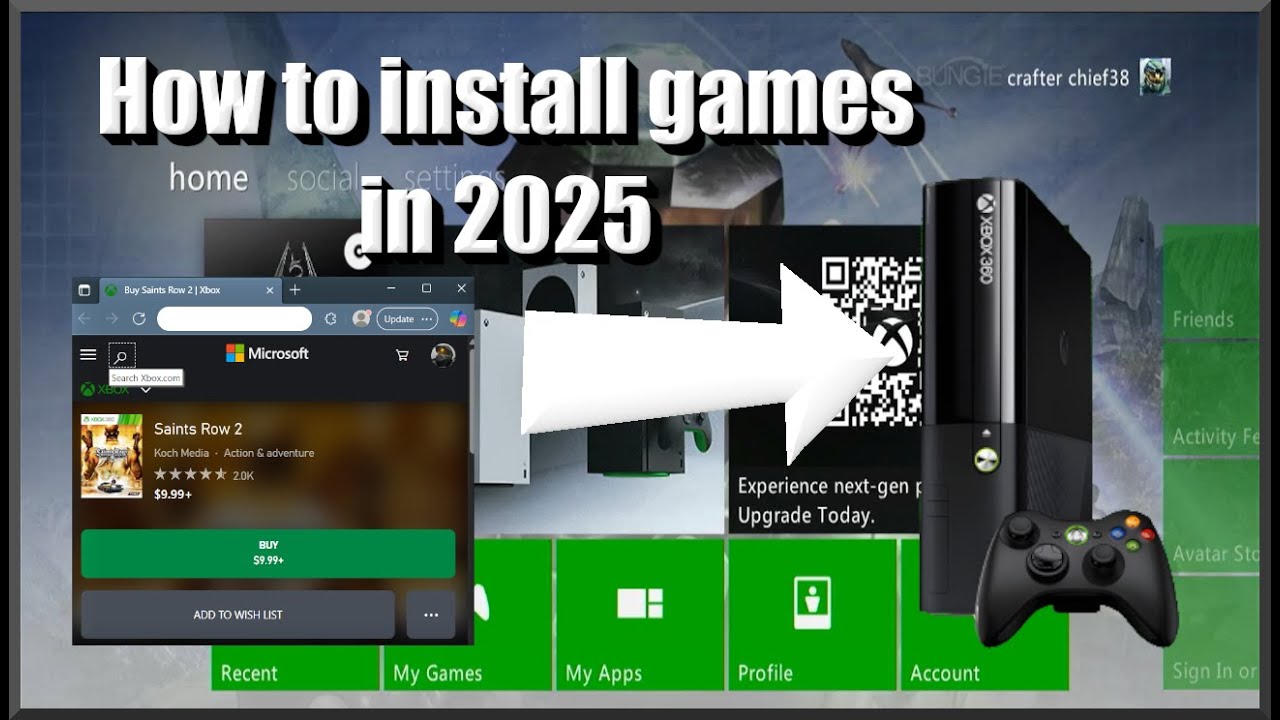 How to install xbox 360 games after purchasing them on the Xbox app or newer console in 2025.