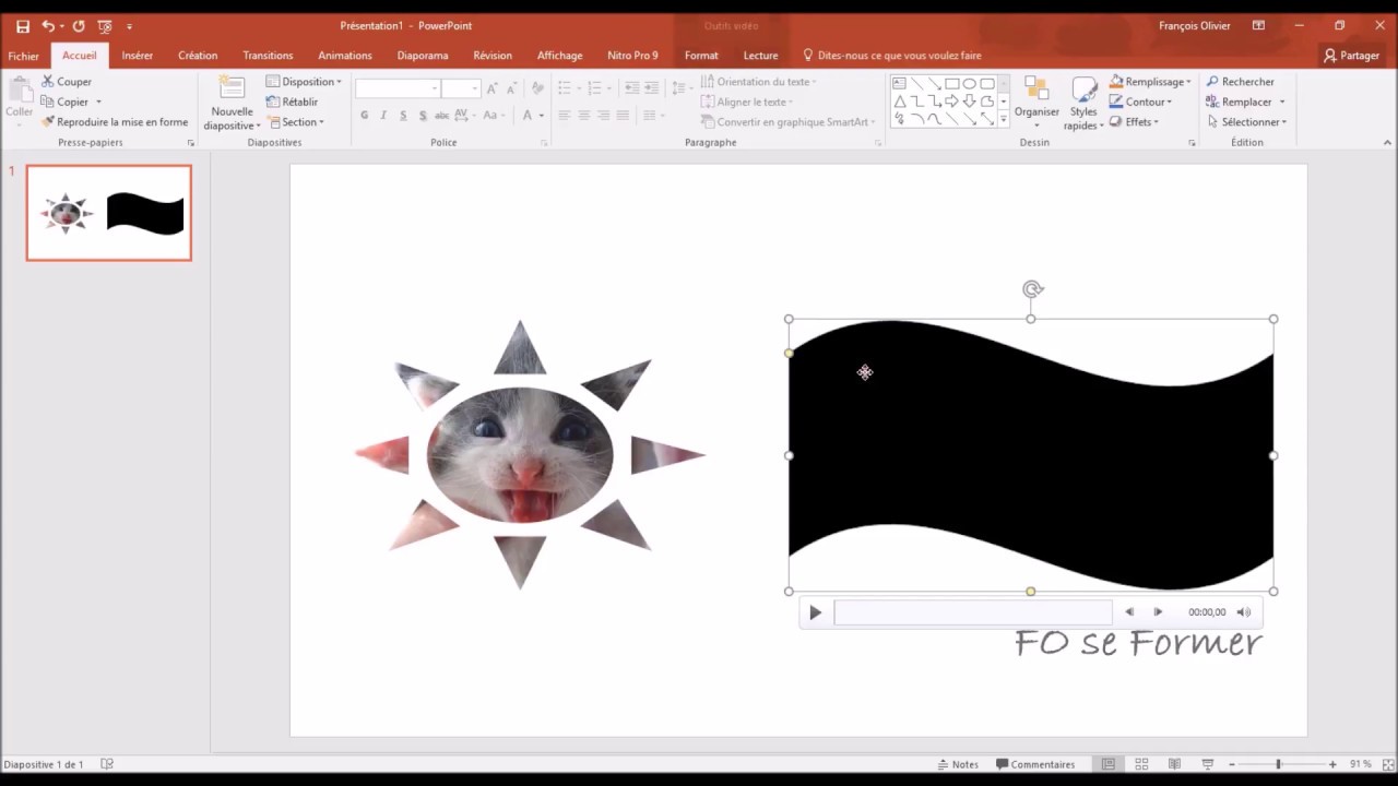 Powerpoint Modifier La Forme D Une Photo Ou D Une Video Youtube