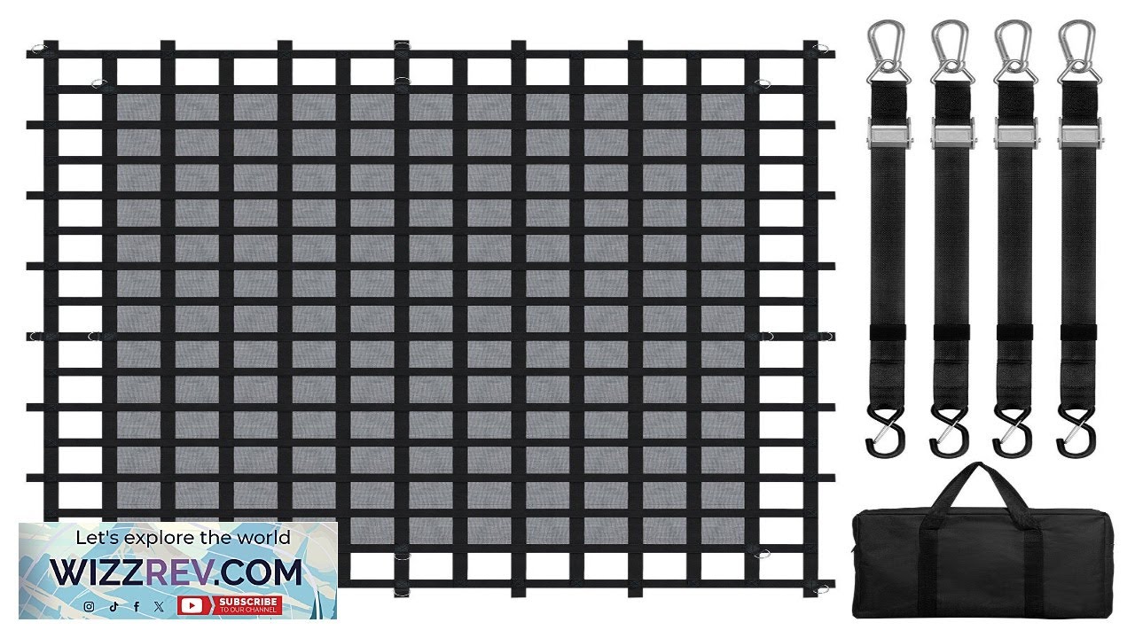 VEVOR Cargo Net Heavy Duty Cargo Net 120" x 105" Adjustable Buckles Review