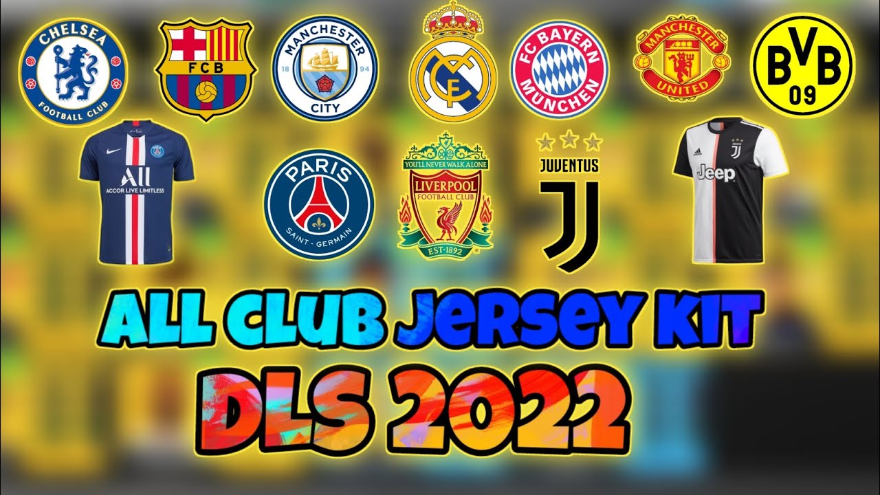 All football club jersey kit in DLS 2022/DART GAMING YT