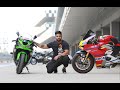 Ducati Panigale V4S and Kawasaki ZX6R put to the test || Buddh International Circuit