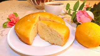 Sweet Lemon Cake, no refined sugar, no butter