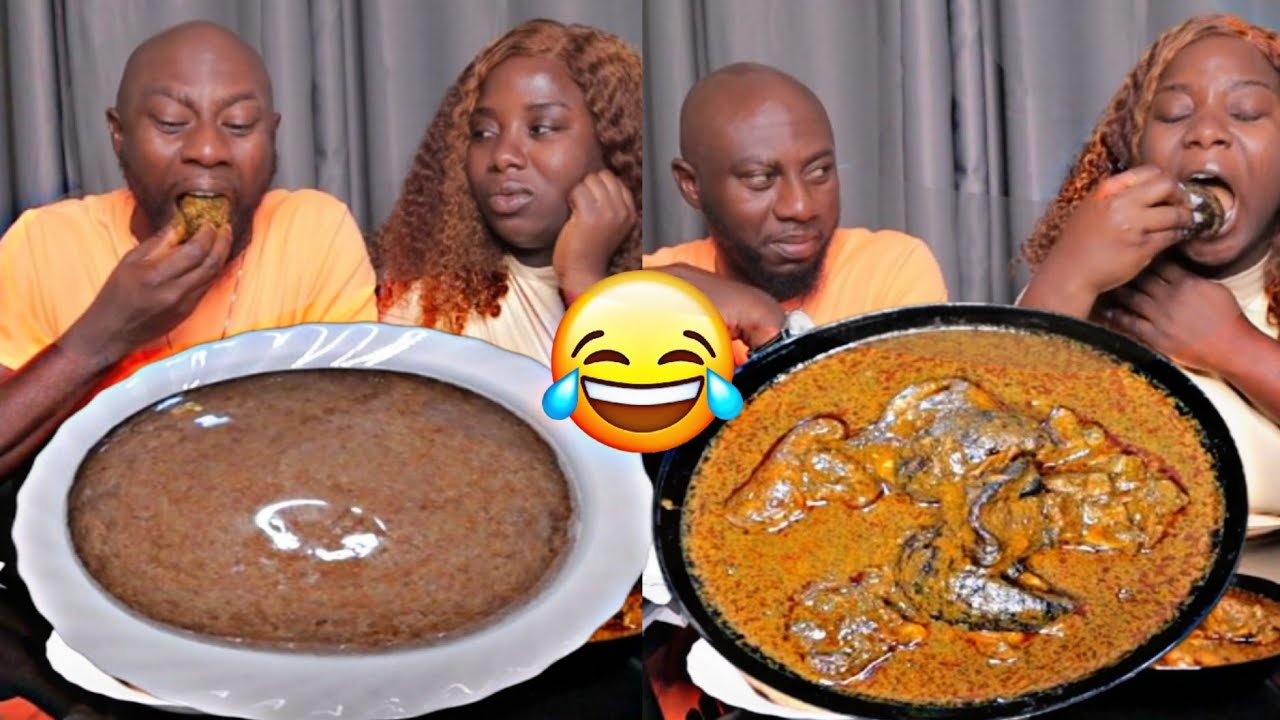 PICK THE NUMBER TO EAT MUKBANG CHALLENGE | AFRICAN FOOD MUKBANK FUFU AND BANGA SOUP MUKBANG