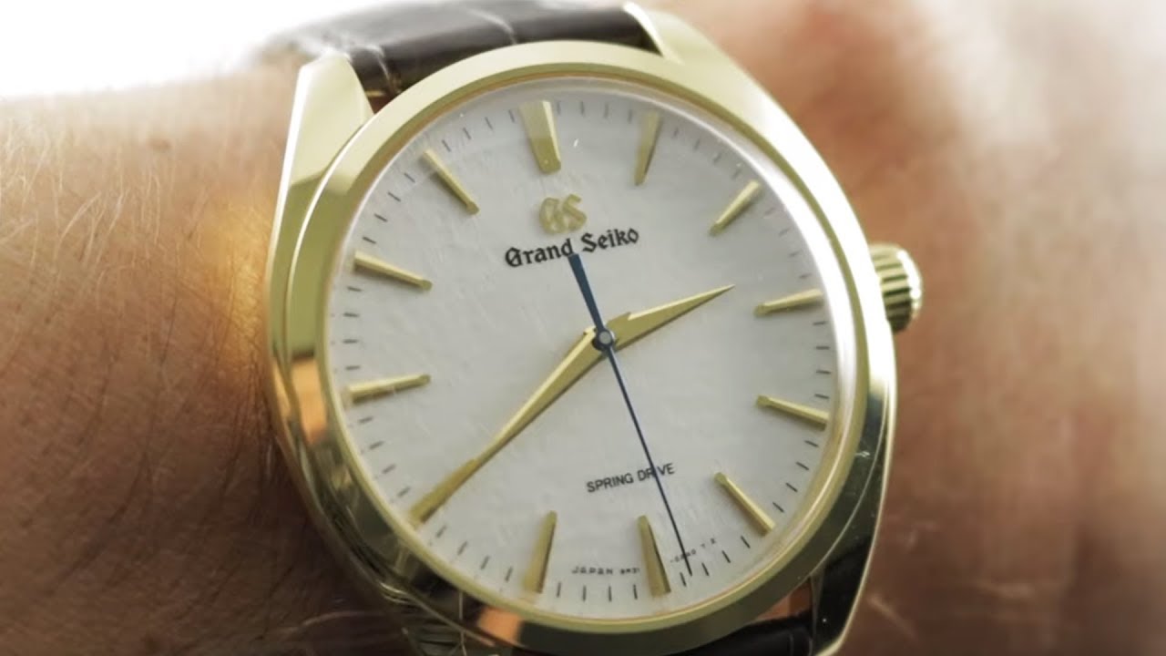 Grand Seiko Spring Drive Hand Wound SBGY002 Grand Seiko Watch Review -  YouTube