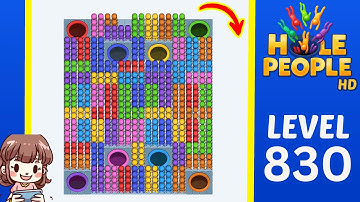 Hole People Level 830 Solution Walkthrough