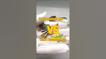 Do you know the difference between soft enamel and hard enamel? #custompins #pinbadge #cutomization